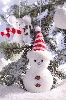 Пухкав снежен човек