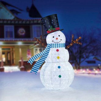 Снежен човек свети