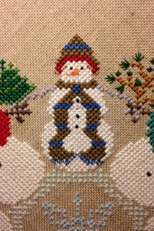 Бродерия на снежен човек