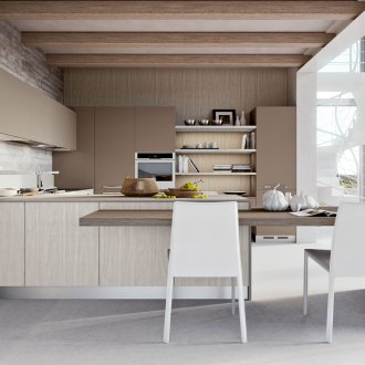 Ванилен цвят кухненски дизайн