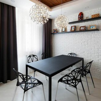 Тухлен декор в кухнята