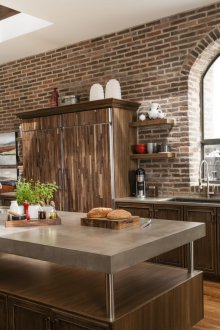 Арт нуво тухлена кухня