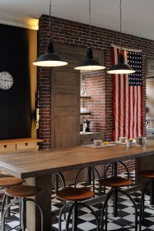 Кухня под тухла с ниша