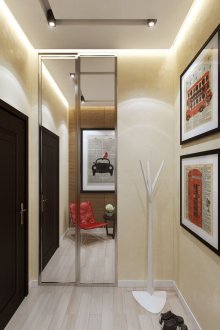 Таванни светлини и прожектори в коридора