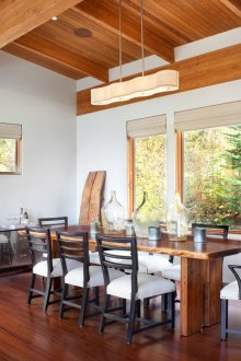 Solid wood dining table