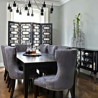 Table made of solid wenge