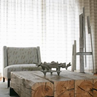 Solid wood coffee table