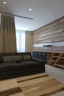 Eco-friendly one-room Khrushchev design
