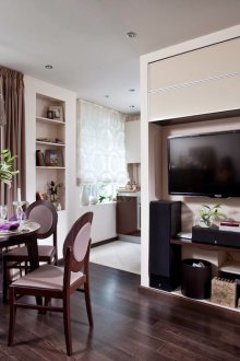 Layout of a one-room Khrushchev
