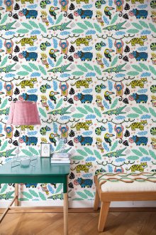 Baby-Dschungel-Tapete