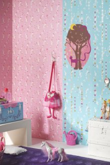 Kindertapete kombiniert