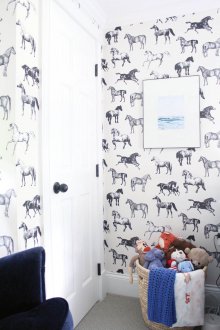 Kindertapete mit Pferden