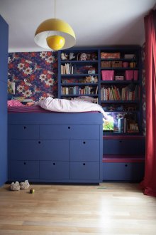 Kindertapete mit Vögeln