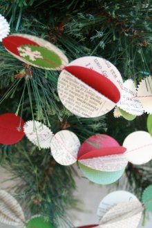 Коледна хартиена гирлянда