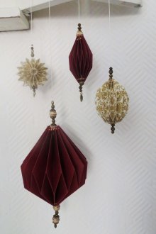 Нова година обемни декорации от хартия