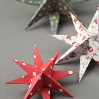 Коледни звезди от хартия