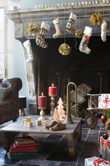 Коледна украса в стил кънтри