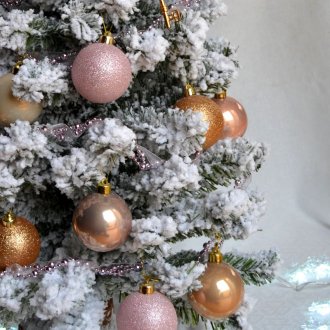 Коледна украса с топки