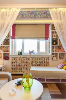 Studio apartment with a nursery