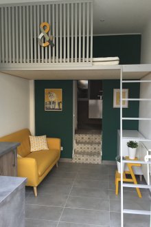 Superstructure in a one-room apartment