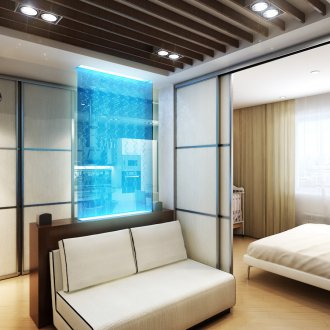 Ideas for a studio apartment with a child