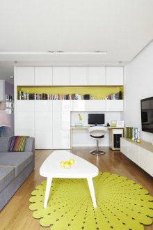Studio apartment bright