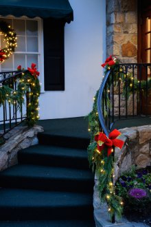 Веранда коледна украса