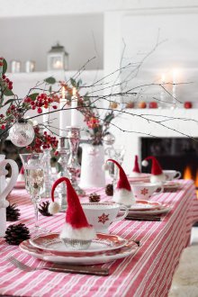 Новогодишна украса за маса 2019 с филц