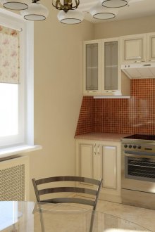 Класическа кухня 6 кв.м.