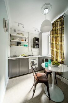 Кухня 6 кв.м с декорация