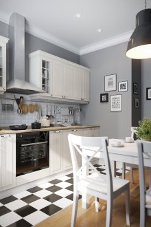 Плочки в кухнята 6 кв.м.