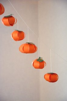 Хелоуин тиква хартиена гирлянда