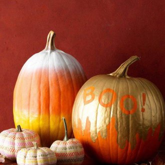 Хелоуин тиква декор с боя