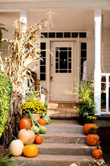 Декор на стълбище за Хелоуин