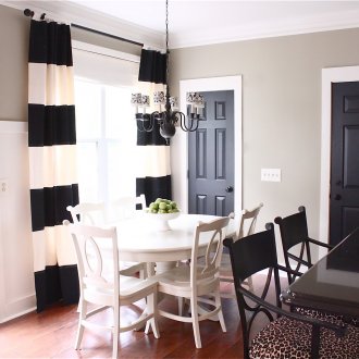 Черни кухненски врати