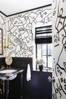 Черно-бяла шарена баня