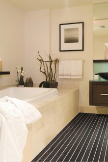 Мебели от черен венге в банята