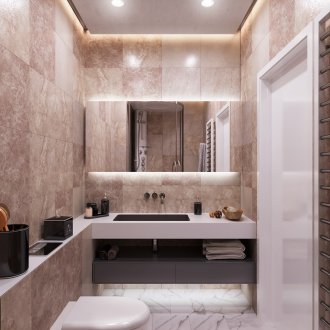 Reka bentuk cermin bilik mandi