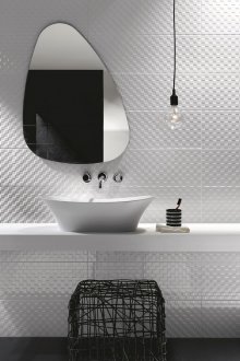 Cermin bilik mandi yang luar biasa berbentuk