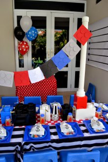 Making a children's birthday in the lego theme