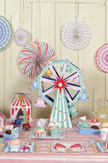 Decoration of children's birthday in the style of moto