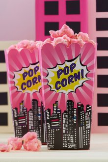 Making a kids birthday popcorn