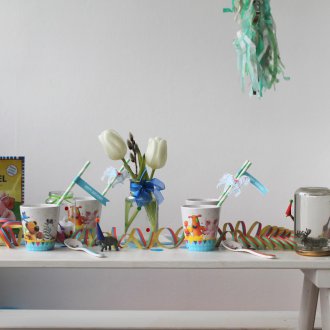 Making a children's birthday with a serpentine