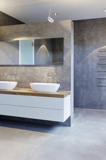 Комбинирана баня в бетон