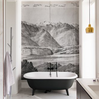 Комбинирана баня с фототапет