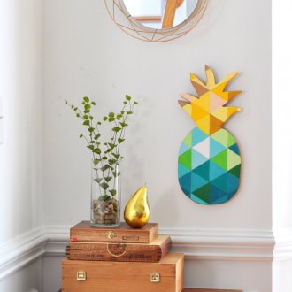 3D ананас с картина