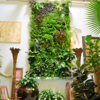 Обемна картина със зеленина