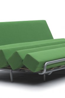 녹색 컨버터블 소파