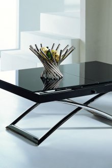 글로시 블랙 변신 테이블