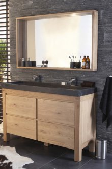 Kabinet bilik mandi kayu